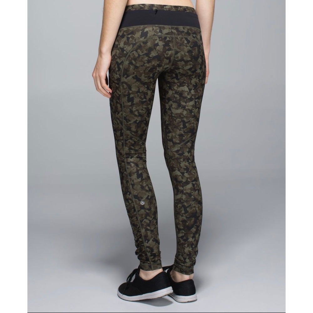 Lululemon Speed Tight Mystic Jungle Leggings Sz 8 Excellent Condition
